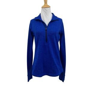 Under Armour Shirt Womens M Medium Harbor Half Zip Mock Neck Long Sleeves Top